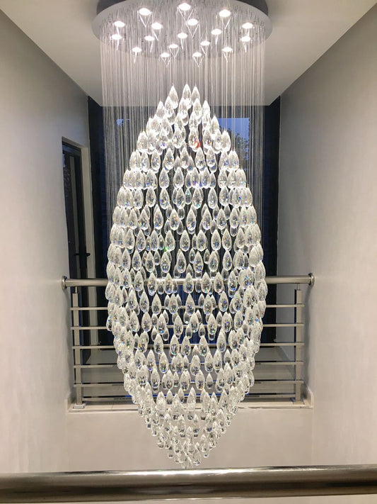 230v 50W GU10 Large Corn Crystal Chandelier