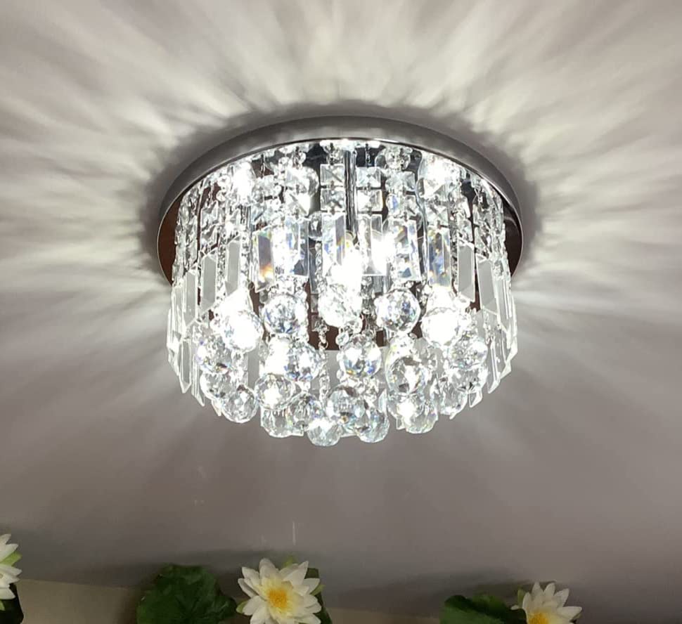 Poppy Crystal Ceiling Fitting