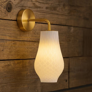 Bluebell 3D Printed Recycled Wall Light
