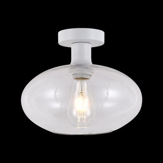 Large Glass Orb Ceiling Light