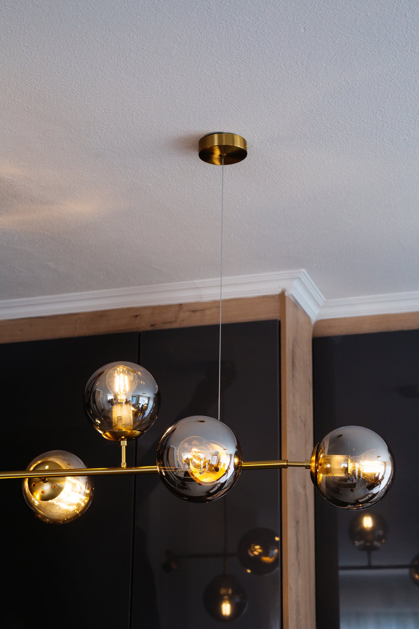 Kitchen Gold and Black Pendant Light