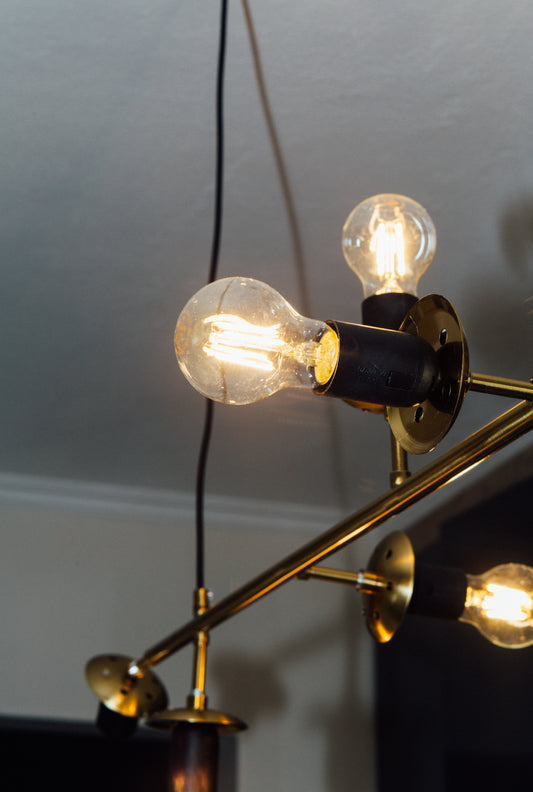 Kitchen Gold and Black Pendant Light