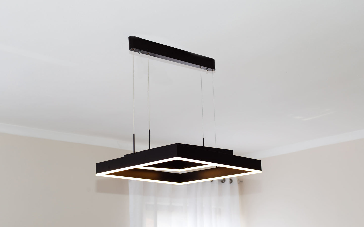 Square Aluminium LED Chandelier Light