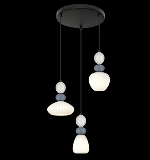 230v 40W E14 Ceramic Opal/Grey Cluster