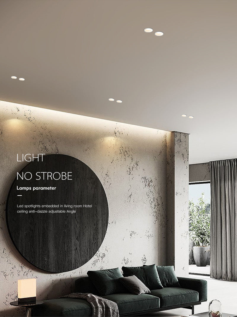 7W White Aluminium LED Downlight β Indoor Ceiling | 3000K Warm White | 110-265V