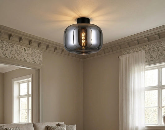 Glass Keg Ceiling Light