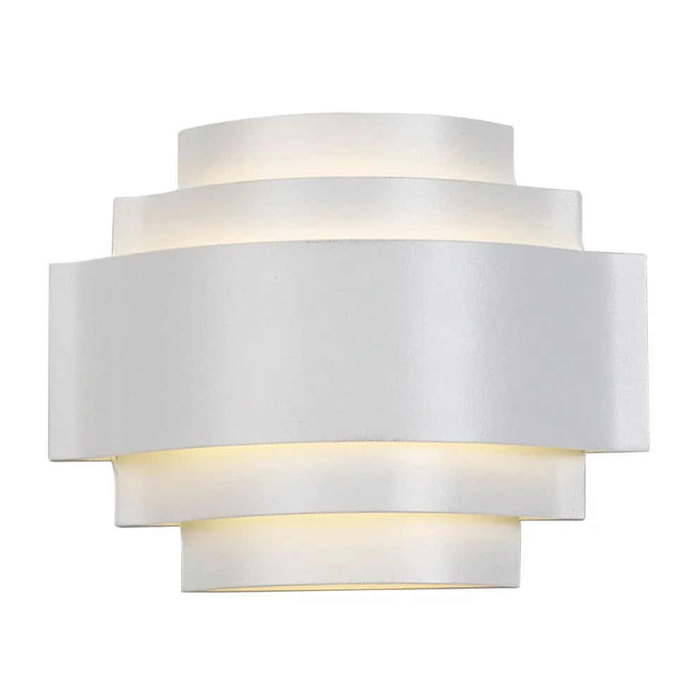 White 5-Step Decorative LED Wall Light.