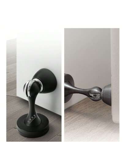 Black Door Stop – Suitable for Internal & External Doors