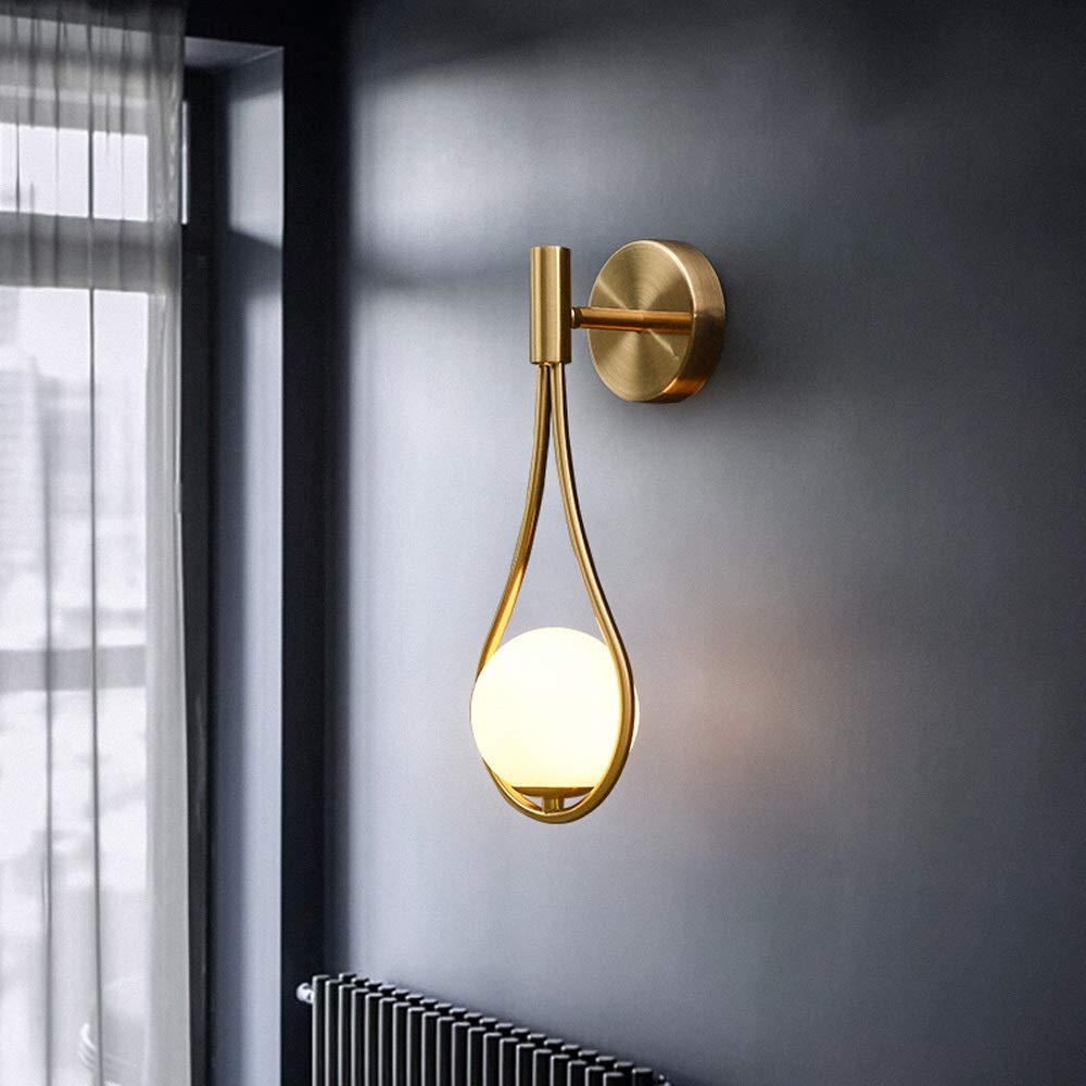 Tear Drop Glass Wall Light