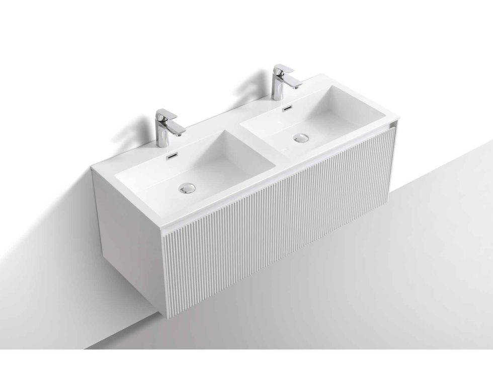 GIO Bergamo 1200 Cabinet & Basin-White
