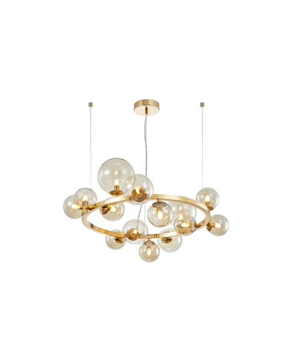 LED Round Bubble Glass Pendant