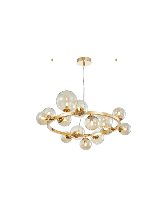 LED Round Bubble Glass Pendant