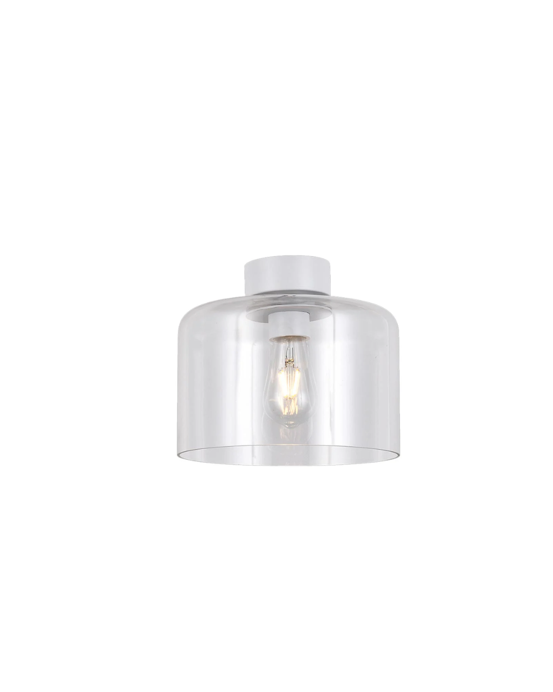 Glass Drum Ceiling Light