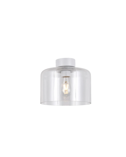 Glass Drum Ceiling Light