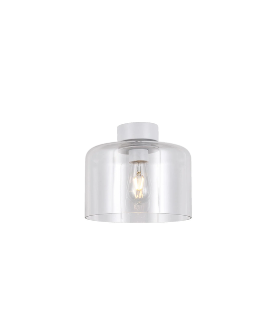 Glass Drum Ceiling Light