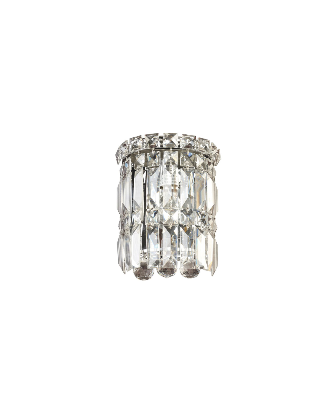 Large Round Crystal Wall Light