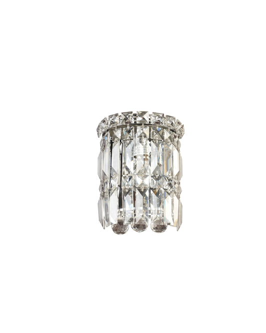 Large Round Crystal Wall Light
