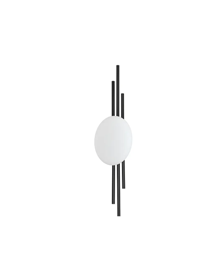 Black metal and Aluminum LED Wall Light