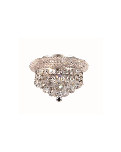 Primo 10" 3-light crystal flush mount ceiling light
