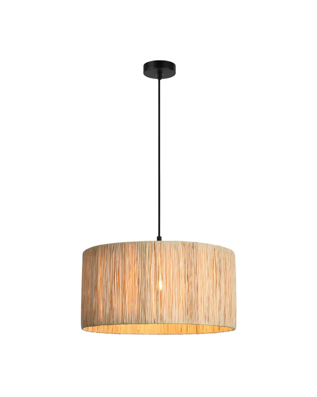 Pendant Raffia Drum Small Light