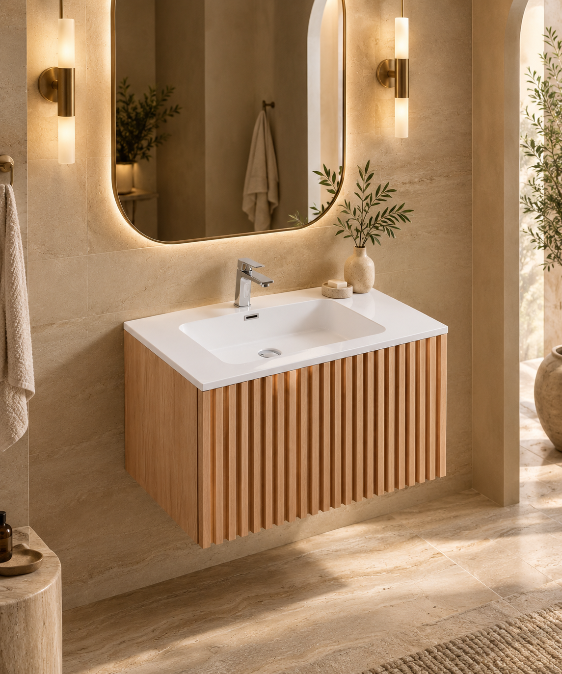 GIO Novara 900 Cabinet & Basin – Ella Oak