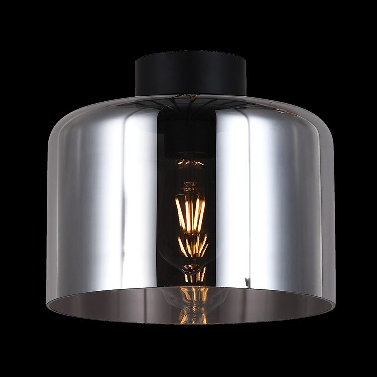 Glass Drum Ceiling Light