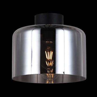 Glass Drum Ceiling Light