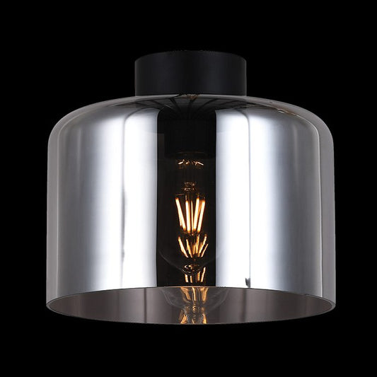 Glass Drum Ceiling Light