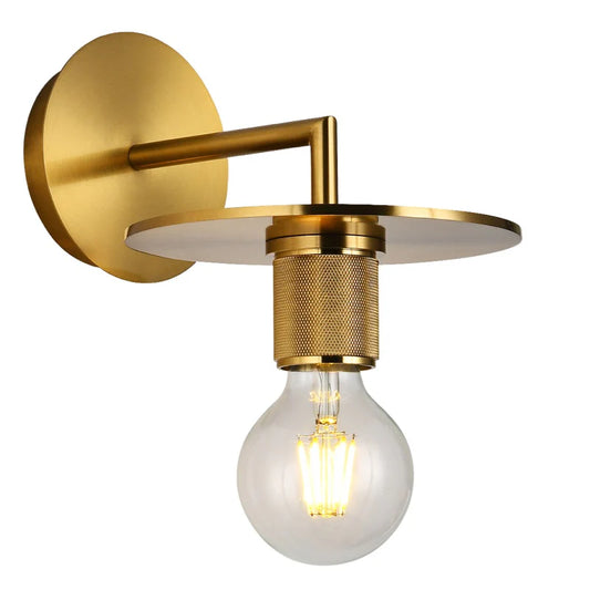 Gold-finished Trends Plate Wall Light