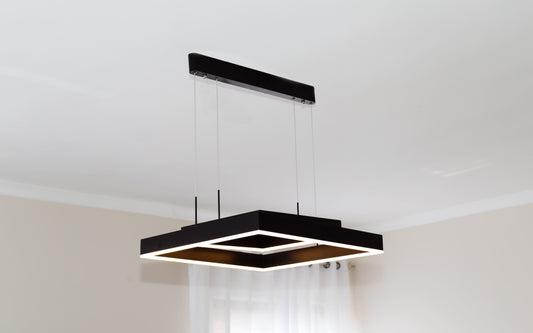 Square Aluminium LED Chandelier Light
