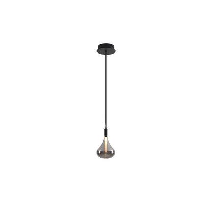 LED Cape Grape Smoke Glass Pendant