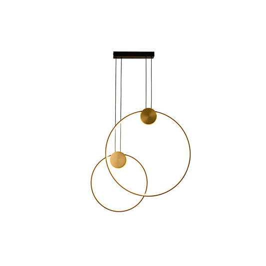 LED Double Ring Pendant