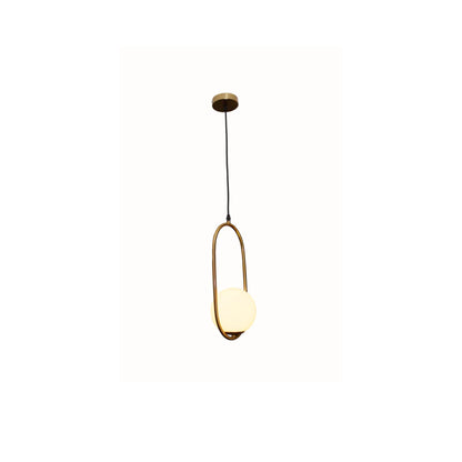 Gold & Black Bedroom Hanging Pendant Light – Aluminium | 3000K Warm White | 110-220V