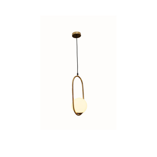 Gold & Black Bedroom Hanging Pendant Light – Aluminium | 3000K Warm White | 110-220V