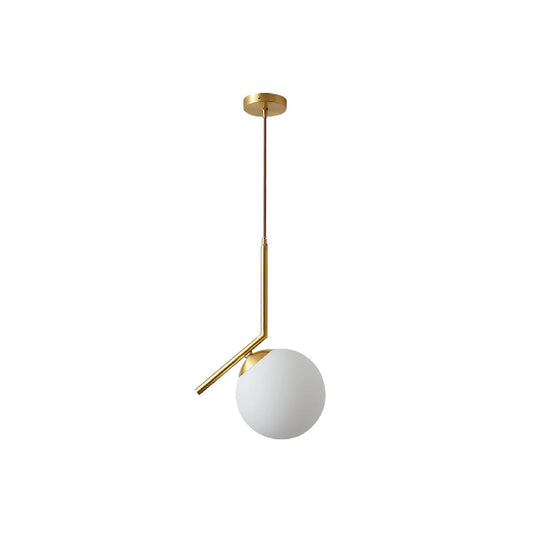 Small Satin Gold Branch Pendant