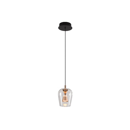 LED Golden Wizard Glass Pendant
