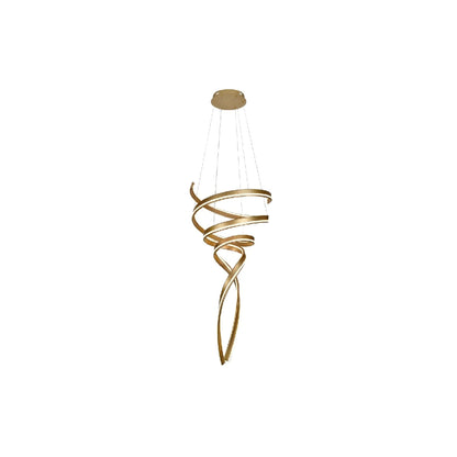 LED Gold Swan Pendant
