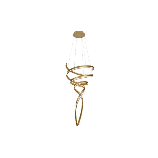 LED Gold Swan Pendant