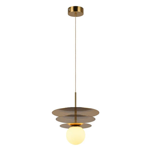 LED Trio Golden Disc Pendant
