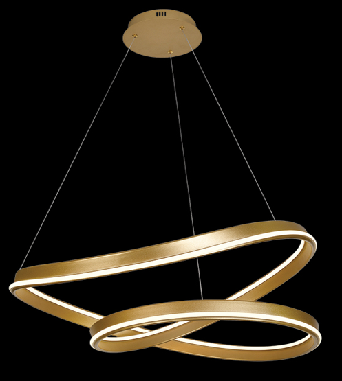 80W LED Gold Celestial Pendant