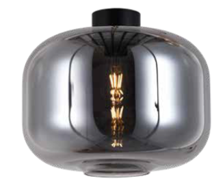 230v 40W E27 Glass Keg Ceiling Light