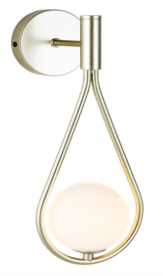Tear Drop Glass Wall Light