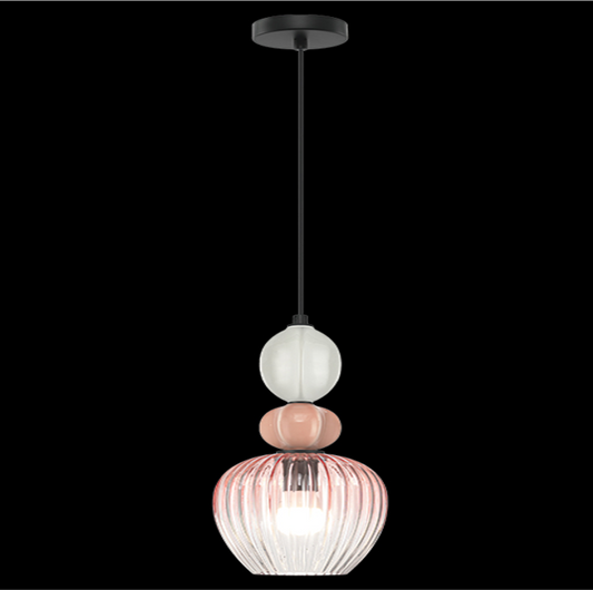 Ceramic Opal/Pink Pendant