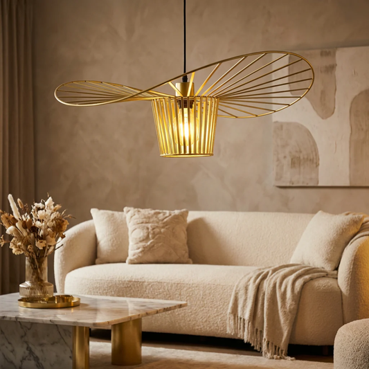 Sensu Large Infinite gold pendant light.