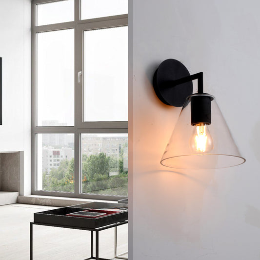 Cone Glass Wall Light