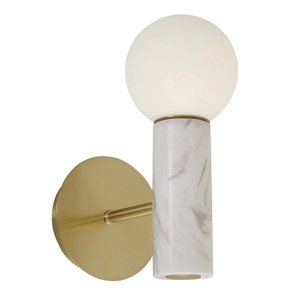 Ollie White Marble Wall Light