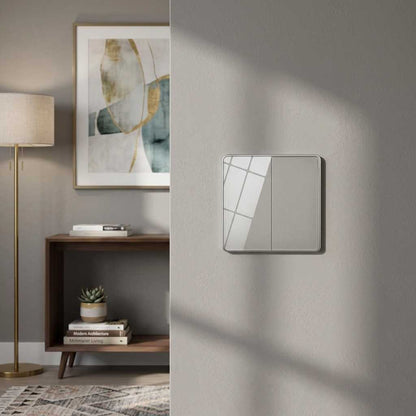 Glass Two Way Switch – Black or White | Tempered Glass | Modern Home