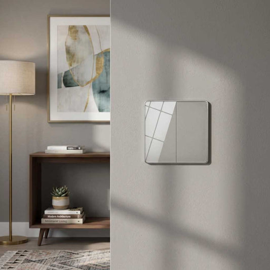 Glass Two Way Switch – Black or White | Tempered Glass | Modern Home