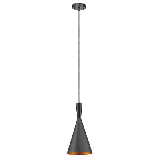 Vuvu Metal Pendant, Black & Gold