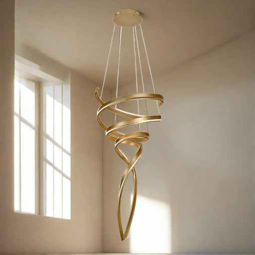 LED Gold Swan Pendant